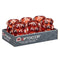 Kaarshouder Microbolletjes Oranje Kristal 8,4 x 12,5 x 8,4 cm (12 Stuks)