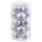 Kerstballen Zilverkleurig Plastic 6 x 6 x 6 cm (20 Stuks)