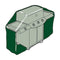 Beschermhoes voor barbecue Altadex Groen (103 x 58 x 58 cm)