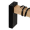 Wandlamp Zwart Beige Hout Ijzer A 220-240 V 15 x 5 x 12 cm