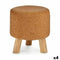 Poef Bruin Kurk Hout MDF 28 x 28 x 28 cm (4 Stuks)