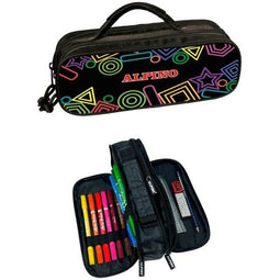 Driedubbele Pennenzak Alpino Multicolour