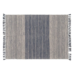 Tapijt Blauw Wit 70 % katoen 30 % Polyester 160 x 230 cm