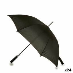 Paraplu Zwart Polyester 100 x 100 x 85 cm (24 Stuks)