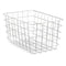 Veelzijdige mand Rechthoekig Zilverkleurig Metaal 38 x 21 x 26 cm (6 Stuks)