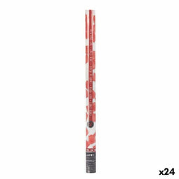 Confettikanon Bloemblaadjes Rood Papier Karton 5 x 79 x 5 cm (24 Stuks)
