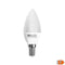 Ledlamp Kaars Silver Electronics Wit licht 6 W 5000 K