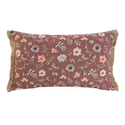 Kussen Home ESPRIT Blommor Bedrukt Boho 50 x 5 x 30 cm