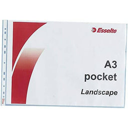 Geval Esselte Landscape Pocket Horizontaal Transparant A3 Polypropyleen (10 Onderdelen)