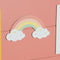 Fotolijst met Knijpers DKD Home Decor 42 x 2 x 32 cm Kinderen Hout MDF Regenboog (2 Stuks)