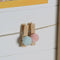 Fotolijst met Knijpers DKD Home Decor 42 x 2 x 32 cm Kinderen Hout MDF Regenboog (2 Stuks)