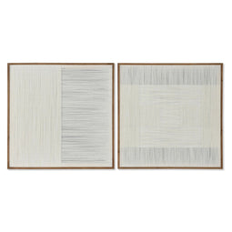 Schilderij Home ESPRIT Stads 80 x 3 x 80 cm (2 Stuks)