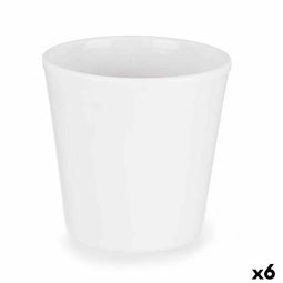 Bloempot Ø 14 cm Wit (6 Stuks)