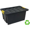 Opbergbak met Deksel Archivo 2000 Zwart 43 x 63 x 30 cm 55 L