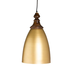 Plafondlamp 21 x 21 x 37 cm Gouden Hout Ijzer