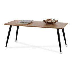 Hoofdtafel Zwart Hout Bruin Metaal Melamine DM (60 x 45 x 110 cm)