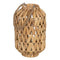 Lykta Kaarshouder Lykta Beige Metaal Kristal Waterhyacint 23 x 23 x 39 cm