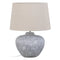 Bureaulamp Grijs Linnen Keramisch 40 W 220 V 240 V 220-240 V 40 x 40 x 55 cm