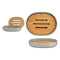 Zeepschaal Grijs Bruin Bamboe Polypropyleen 9,5 x 2,5 x 13 cm (6 Stuks)