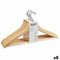 Kleerhangerset 44,5 x 1,2 x 23 cm Bruin Hout Metaal (8 Stuks)