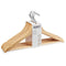 Kleerhangerset 44,5 x 1,2 x 23 cm Bruin Hout Metaal (8 Stuks)