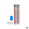 Potlood Set Puntenslijper Gom (12 Stuks)