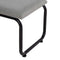 Kruk 110 x 40 x 68 cm Synthetisch materiaal Grijs Metaal