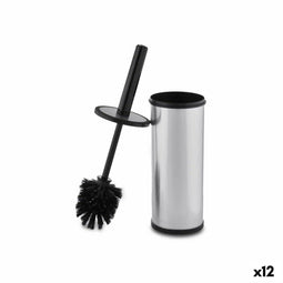 Toiletborstel Zwart Ziverachtig Plastic (9 x 37 x 9 cm) (12 Stuks)