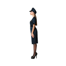 Kostuum Politie Vrouw Blauw Maat XS/S