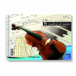 Muziekblok Pacsa 20 Lakens Quarto Din A4 (20 Stuks)