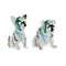 Decoratieve figuren DKD Home Decor Multicolour Hond Coating 20 x 12,5 x 17,5 cm (2 Stuks)