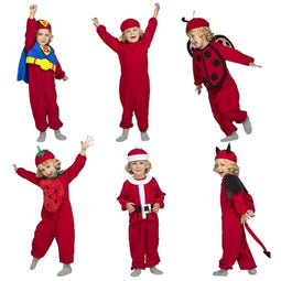 Kostuums voor Baby's My Other Me Quick 'N' Fun Rood (3 Onderdelen) Maat 12-24 Maanden