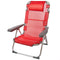 Klapstoel met Hoofdsteun Aktive Menorca Rood 48 x 90 x 60 cm (2 Stuks)