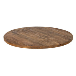 Tafelblad Beige Mangohout 80 x 80 x 3 cm Cirkelvormig Incidenteel