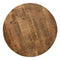 Tafelblad Beige Mangohout 80 x 80 x 3 cm Cirkelvormig Incidenteel