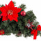 Deurhanger Kerstmis Rood Groen Plastic Weefsel 60 cm