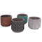 Plantenbakkenset Fiore Cement 14 x 14 x 12 cm (4 Stuks)