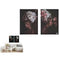 Set van 2 Schilderijen Canvas Vrouw Blommor 70 x 50 x 1,5 cm (6 Stuks)