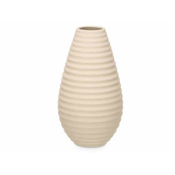 Vaas Beige Keramisch 19 x 33 x 19 cm (4 Stuks) Strepen