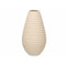 Vaas Beige Keramisch 19 x 33 x 19 cm (4 Stuks) Strepen