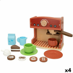 Koffiemachine (speelgoed) Woomax 18 x 18 x 10 cm (4 Stuks)