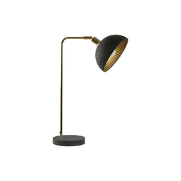 Bureaulamp Home ESPRIT Zwart Gouden Metaal 25 W 220 V 27 x 16 x 50 cm