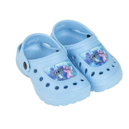 Strandklompen Stitch Licht Blauw Schoenmaat 32-33