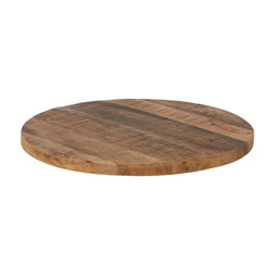 Table top Cirkelvormig Beige Mangohout 60 x 60 x 3 cm
