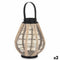 Kaarshouder Lykta Met handvat Beige Hout Stof 25 x 30 x 25 cm (2 Stuks)