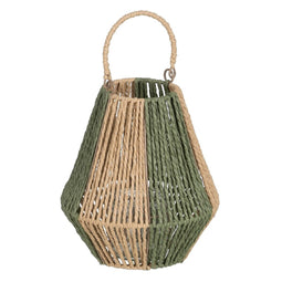 Lykta Kaarshouder Lykta Groen Beige Metaal Papier Kristal 21,5 x 21,5 x 23 cm