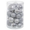 Kerstballen Zilverkleurig Plastic Purpurine 12,5 x 12,5 x 27 cm (27 Stuks)