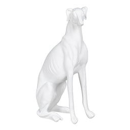 Decoratieve figuren Wit Hond 19 x 12 x 37,5 cm