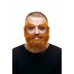 Valse baard My Other Me Één maat pelirrojo Wenkbrauwen