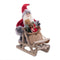 Kerstversiering Multicolour Hout Plastic Polyresin Weefsel Slee 30 cm
